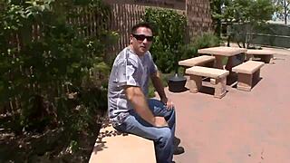 big tits and big boobs on hot milf brunette babe fucking with moans and orgasm.