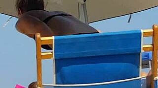 candid on this little 18+ slut at the beach in bikini