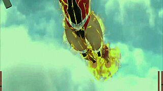 Lesbian superheroes kiss passionately