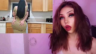 Hot Latina Stepmom Fucks Perverted Stepson In Kitchen