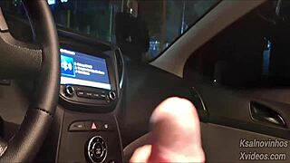 Risky Handjob For Hot Girl On Street In Public