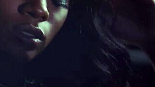 Small tits black milf exposes body after striptease for playboy