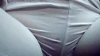 Girl pees in pussy during intimate moment