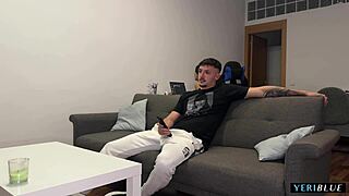 She Invites Him Home To Watch A Movie And Fucks Him Very Hard!