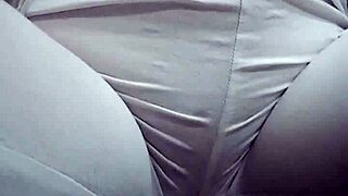 Girl pees in pussy during intimate moment