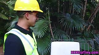 Intense Passion As Petite Booty Teen Gets Bent Over And Railed.