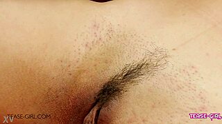 Sexy teen 18+ girl with perfect body shines at casting interview massage