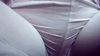 Girl pees in pussy during intimate moment