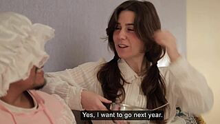 In this interracial storyline comic full movie, red riding hood's granny teases with dirty talk while riding a massive dildo from the hood.