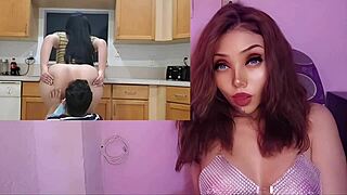 Hot Latina Stepmom Fucks Perverted Stepson In Kitchen