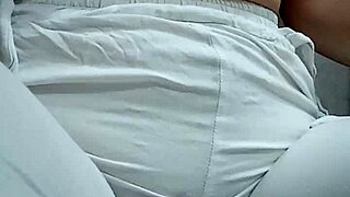 Girl pees in pussy during intimate moment