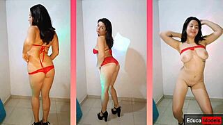 Lauxnow Latina Teen Striptease