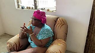 So, this mummy's just chatting with her son about getting into some wild bent-over doggystyle action with fat wet pussy and big ass screams.