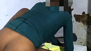 Ebony Slender Milf Dances