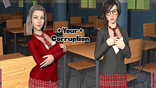 Lesbian superheroes kiss passionately