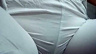 Girl pees in pussy during intimate moment