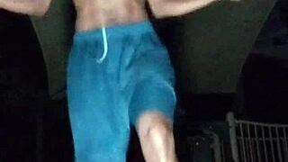 Park 2 explodes with skinny black brunette roommate getting fucked by athletic mature father in law!