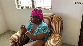 So, this mummy's just chatting with her son about getting into some wild bent-over doggystyle action with fat wet pussy and big ass screams.