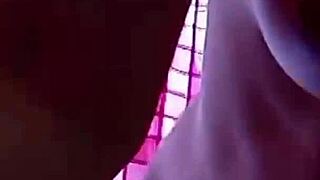 Pregnant slut flashing her open ass in homemade anal