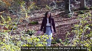 In this interracial storyline comic full movie, red riding hood's granny teases with dirty talk while riding a massive dildo from the hood.