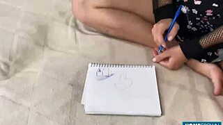 sexy brunette amanda clarke in lingerie before a session