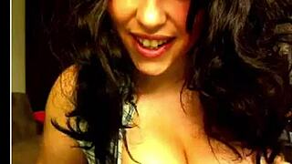 Beautiful Girl Plays With Her Big Boobs