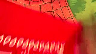 Spider girl shabrim cosplay features costumes and striptease until 28