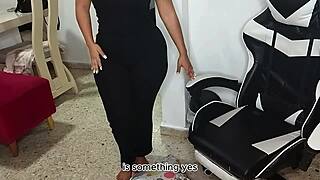 Cheating milf bent over for step-nephew rimjob