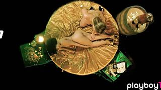 i feel my petite blonde teen girlfriend giving me a sensual massage as a naked milf