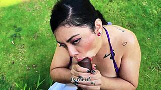 enm diamond gives delicious outdoor blowjob with deepthroat