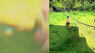 enm diamond gives delicious outdoor blowjob with deepthroat