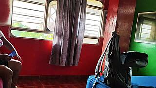 Young step-nephew makes mature milf suck his cock like a slut while husband is away