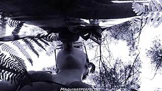 Outdoor Blowjob Bluee Deep Throats Big Cock