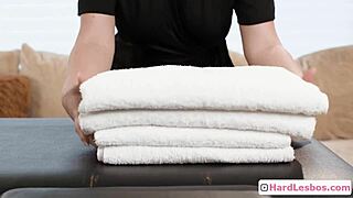 black client gets intense wet massage from blonde sexy masseuse ana foxxx slimthick vic