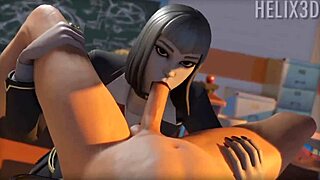 Vivica Saint intriguingly sucks a big cock in the scene