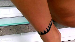 Watch Klaudia finger herself solo in this intense Sapphix scene!