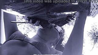 Outdoor Blowjob Bluee Deep Throats Big Cock