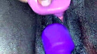 Creamy Ebony Toys Orgasm