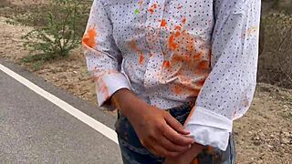 Corporate lady worker, i got fucked by my collegue after asking for a lift, huge ass worshiping and striptease