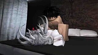 Breeding a wild Roblox demon slut in tight condo