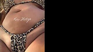 Tanned wife shows off at beach