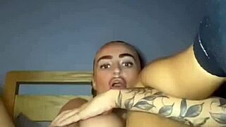 i watched this tattooed goth slut finger herself raw