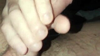 guy with big dick jerks off casually during homemade porn shoot