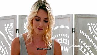 I took the massage to the next level with Kenna James and Erin Everheart, fingering and kissing passionately.