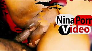 Ebony Milf Girl Masturbates Her Shaved Wet Pussy to Squirting Orgasm Solo