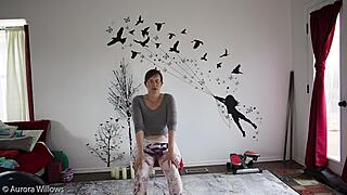 European Milf's Yoga Instruction Session