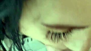 Intense blowjob with deepthroat cum in mouth