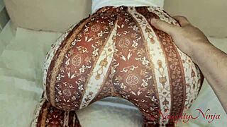 my sexy step-mom gets stuck under the bed and i fuck her hard