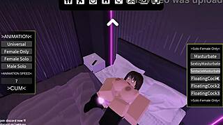 ayumu kasuga masturbates and gets fucked by floating cocks in roblox