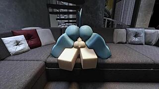 เย็ดโหดในRobloxกับปีศาจสาวเซ็กซี่